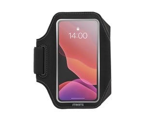 Mobil - Andre tilbehør - STREETZ Slim Sports Armband for up to 6.5 Smartphones Reflectors - Black - SPO-002