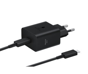 Mobil - Adaptere og ladere - Samsung 45W USB-C Power Adapter (incl. cable) - Black - EP-T4511XBEGEU