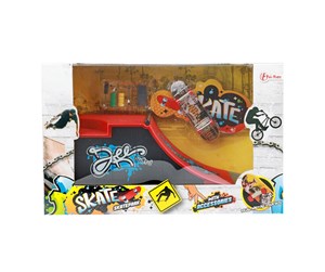 Små gaver til barn - Toi-Toys Finger skateboard or BMX bike with skate track (Assorted) - 20963Z