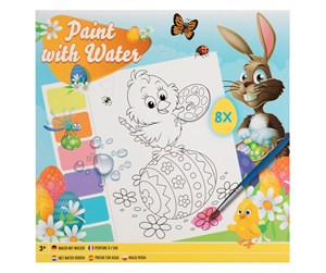 Kreative leker - Grafix Watercolor set Easter - 8 Sheets + Brush - 810036