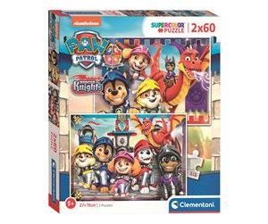 Puslespill - Clementoni Puzzle PAW Patrol 2x60st. Gulv - 21621