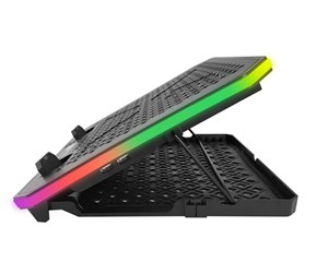 Kabinett tilbehør (kjølepasta mv.) - Esperanza GAMING COOLING PAD FOR NOTEBOOK LED RGB GALERNE - EGC109