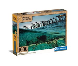 Puslespill - Clementoni Jigsaw Puzzle National Geographics - Penguin 1000pcs. Gulv - 39730