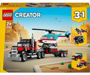 LEGO® - LEGO Creator 31146 Trailer med helikopter - 31146