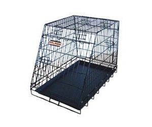 Hund - Active Canis Travel Dog Car Angled Cage 90*56*65 Black - T6892