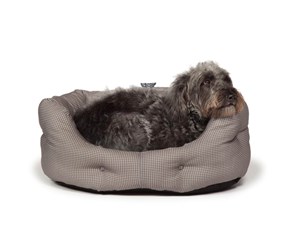 Hund - Danish Design Snuggle Bed Vintage Dogstooth 101 cm - D03040