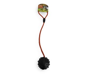 Hund - Active Canis Ball with rope - Black - 12113