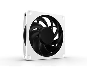 Kabinettvifte - Alphacool Apex Stealth Metal - 2000 RPM - Black - Kabinettvifte - 120mm - Hvit - 30 dBA - 13820