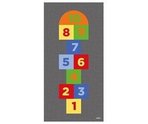 Barnerom - Achoka Play mat Hopscotch 100x200cm - 30621