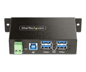 USB-hub - StarTech.com 5G4AINDRM-USB-A-HUB USB-hub - 4 porter - Svart - 5G4AINDRM-USB-A-HUB