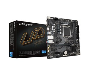 Hovedkort - GIGABYTE B760M H DDR4 Hovedkort - Intel B760 - Intel LGA1700 socket - DDR4 RAM - Micro-ATX - B760M H DDR4