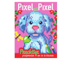 Kreative leker - Mondikaarten Pixel Coloring Book Little Dog - 9789088201240