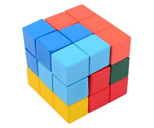 Puslespill - Johntoy Wooden Magic Cube Tre - 25051