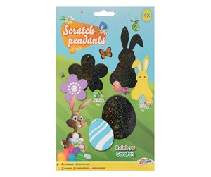 Kreative leker - Creative Craft Group Scratch Pendants Easter 9pcs. - 810016