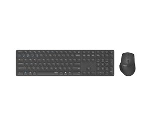 Tastatur - RAPOO Keyboard/Mice Set 9800M Wireless Multi-Mode Dark Grey - Tastatur- og mussett - Svart - 11469