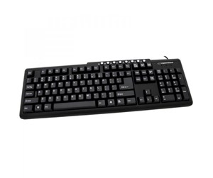 Tastatur - Esperanza WIRED USB MULTIMEDIA KEYBOARD BOSTON - Tastatur - Svart - EK102