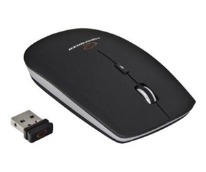 Mus - Esperanza WIRELESS OPTICAL 4D MOUSE 2.4GHz SATURN BLACK - Mus - Optisk - 4 - Svart - EM120K