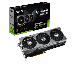 Grafikkort - ASUS GeForce RTX 4070 Ti SUPER TUF OC - 16GB GDDR6X RAM - Grafikkort - 90YV0KF0-M0NA00