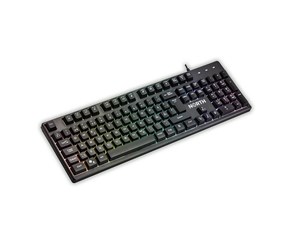 Tastatur - NORTH Gaming Keyboard K100 RGB - Gamingtastatur - Blå - 583507