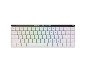 Tastatur - ASUS ROG FALCHION Low Profile RX Optical - ND - Gamingtastatur - Uten numpad - Nordisk - Hvit - 90MP03EC-BKNA10