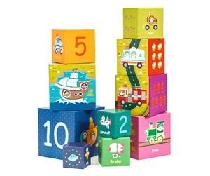 Babyleker - Classic World Stacking Blocks Transport. 10 pcs. - 20020