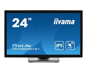 Skjerm - 24" iiyama ProLite T2438MSC-B1 -1920x1080 - IPS - Touchscreen - T2438MSC-B1