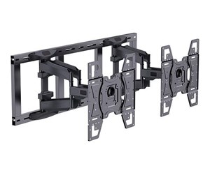 Veggmontering, AV-braketter & AV-møbler - Multibrackets M Pro Series mounting component - modular - for 2 flat panels - black 60 kg 50" - 7350105216619