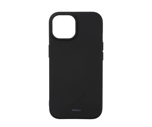 Mobil - Deksel og etui - ONSALA Phone Case with Silicone Feel MagSeries Black - iPhone 15 - 664165