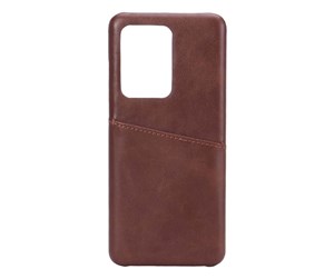 Mobil - Deksel og etui - ONSALA Mobilecover Brown Samsung S20 Ultra Creditcard Pocket - 588527