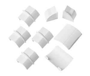 Diverse kabel - D-LINE Adapter Kit 22x22mm 8 Pieces White - FLCOCPECAP22W