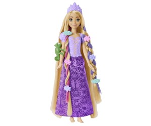 Dukker, Bamser & Utstyr - Disney Princess Fairy-Tale Hair Rapunzel Doll And 10+ Hairstyling Accessories Plus Color Change - HLW18