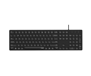 Tastatur - RAPOO Keyboard NK8020 Wired USB Black - Tastatur - Nordisk - Svart - 12324