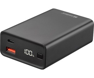 Nødlader - Sandberg Travel Powerbank 20000 mAh Nødlader - Svart - 20000 mAh - 420-95