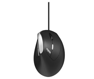 Mus - RAPOO EV200 mouse - Ergonomisk mus - Optical / gyroscopic - 6 - Svart - 13532