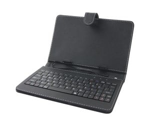 Tastatur - Esperanza CASE WITH KEYBOARD FOR 7" TABLETS MADEIRA EK123 - Tastatur & Foliosett - Svart - EK123