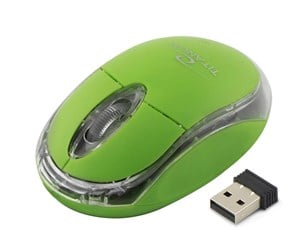 Mus - Esperanza TITANUM WIRELESS OPTICAL MOUSE 2.4GHz 3D USB CONDOR GREEN - 3D mus - Optisk - 3 knapper - Grønn - TM120G