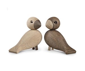 Dekorasjon - Kay Bojesen Lovebirds oak/smoked oak 1 Pair - 39204