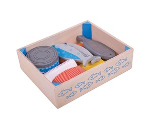 Treleker - Bigjigs Wooden Box with Fish - BJ475