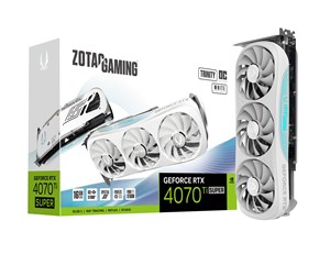 Grafikkort - ZOTAC GeForce RTX 4070 Ti SUPER Trinity OC White - 16GB GDDR6X RAM - Grafikkort - ZT-D40730Q-10P