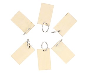 Treleker - Lobbes Wooden Keychains 6 pcs. - 927019