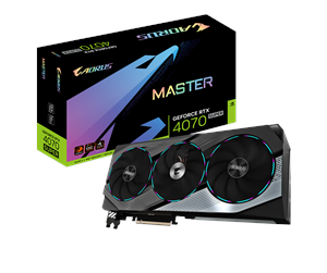 Grafikkort - GIGABYTE GeForce RTX 4070 SUPER AORUS Master - 12GB GDDR6X RAM - Grafikkort - GV-N407SAORUS M-12GD