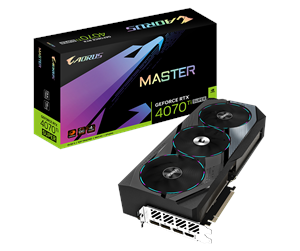 Grafikkort - GIGABYTE GeForce RTX 4070 Ti SUPER AORUS Master - 16GB GDDR6X RAM - Grafikkort - GV-N407TSAORUS M-16GD