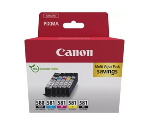 Printertilbehør blekk/toner - Canon PGI-580/CLI-581 / 2078C007 Multi Pack - Blekkpatron Blå - 2078C007