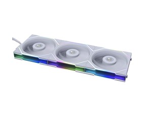 Kabinettvifte - Lian Li UNI FAN TL 120 (3-pack) - Kabinettvifte - 120mm - Hvit med RGB-lys - 33 dBA - 12TL3W