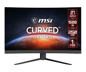 Skjerm - 27" MSI G27C4X - 1920x1080 (FHD) - 240Hz - VA - 1ms - Curved - G27C4X