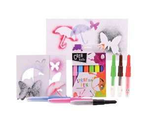 Arts & Crafts - Tilbehør - Johntoy Crea Kids Blow Pens 6 pcs - 28309