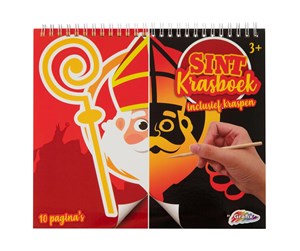 Kreative leker - Creative Craft Group Sinterklaas Scratch Book - Scratch off the drawing - 830012