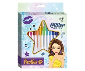 Hobbyartikler - Besties Glitter Gel Pens 12pcs. - 140027