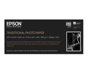 Papir, Fotopapir & Etiketter - Epson Traditional Photo Paper - C13S045107