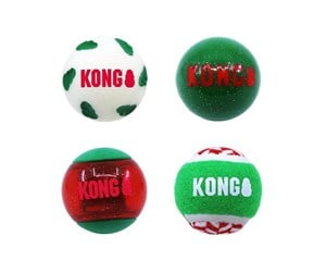 Hund - KONG Holiday Occasions Balls 4-Pack M 25X7X7Cm - J634.2228